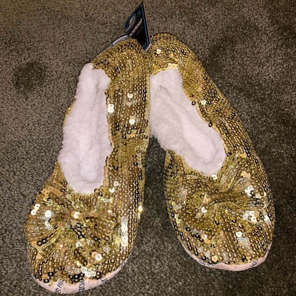Snoozies Shoes - Snoozies sequin slippers